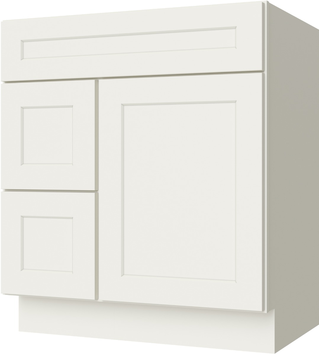 FA3021DL vanity in Cream White Shaker