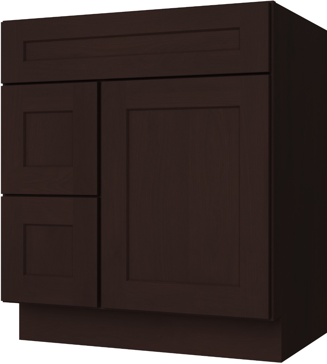 FA3021DL vanity in Ebony Shaker
