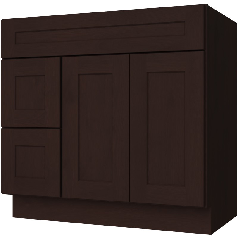 FA3621DR vanity in Ebony Shaker