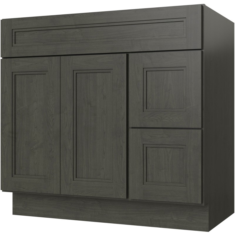 FA3621DL vanity in Smoky Gray