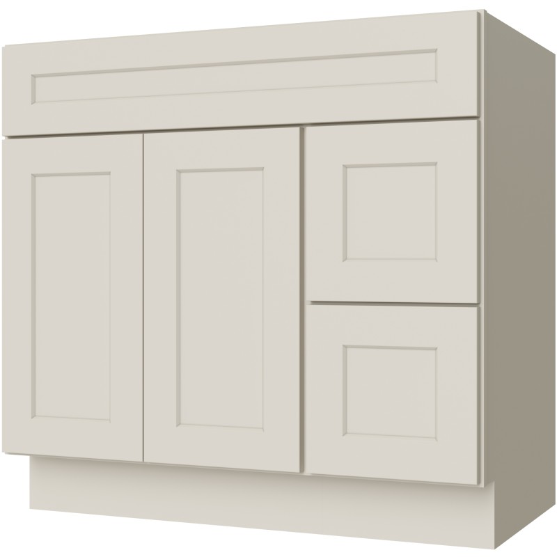 FA3621DL vanity in Sandy Mirage Shaker