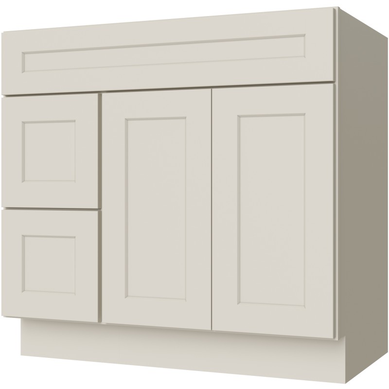 FA3621DR vanity in Sandy Mirage Shaker