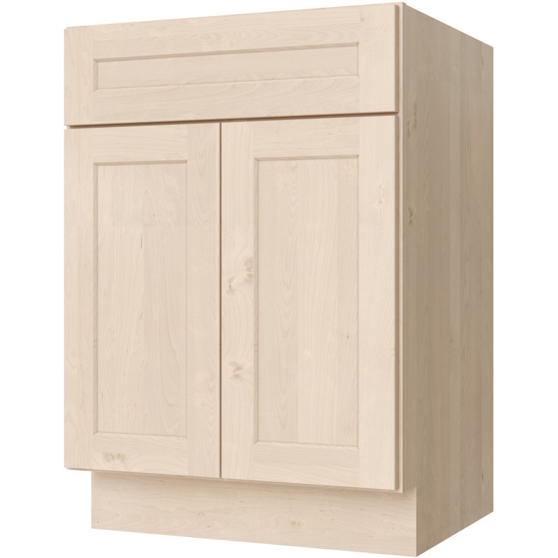 FA2421 vanity in Unfinished Birch Shaker