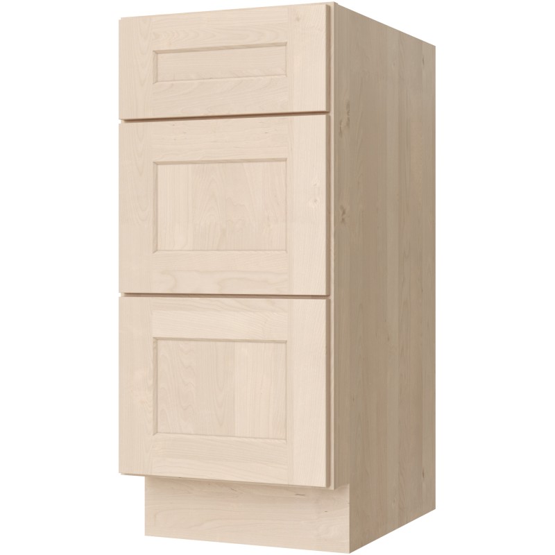 SVA15D vanity in Unfinished Birch Shaker