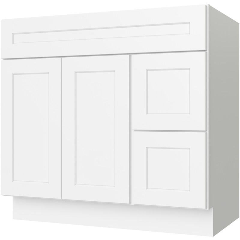 FA3621DL vanity in Weston Shaker