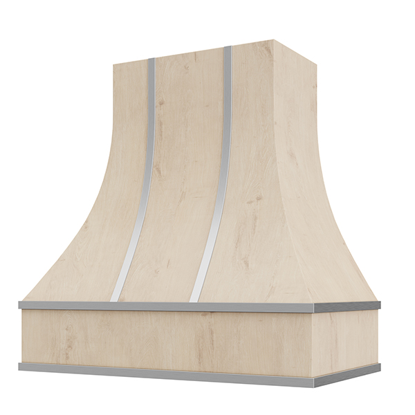 Curved with Steel Strapping range hood