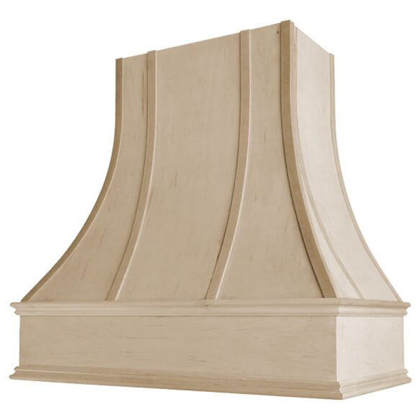 Curved with Strapping range hood