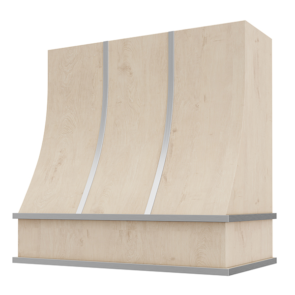Sloped with Steel Strapping range hood