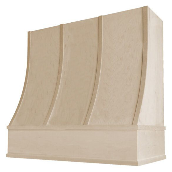 Sloped with Strapping range hood