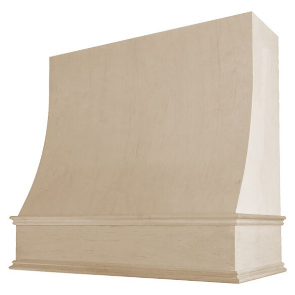 Sloped range hood