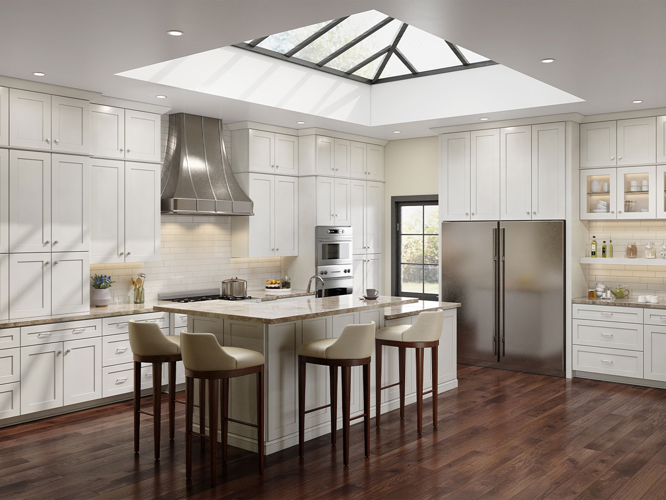 Dove White Shaker cabinetry