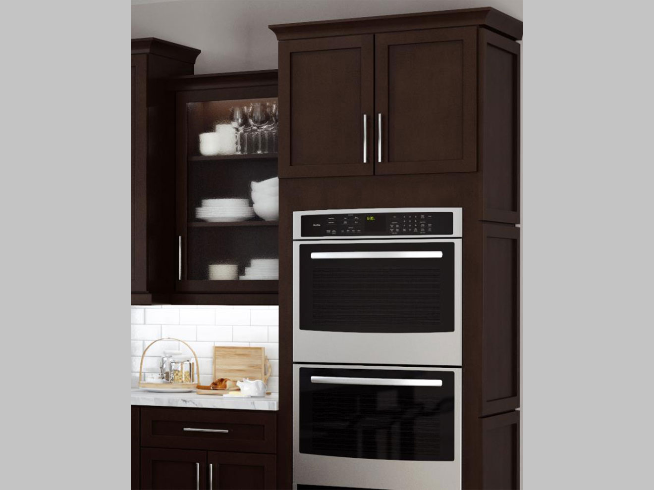 Ebony Shaker cabinetry