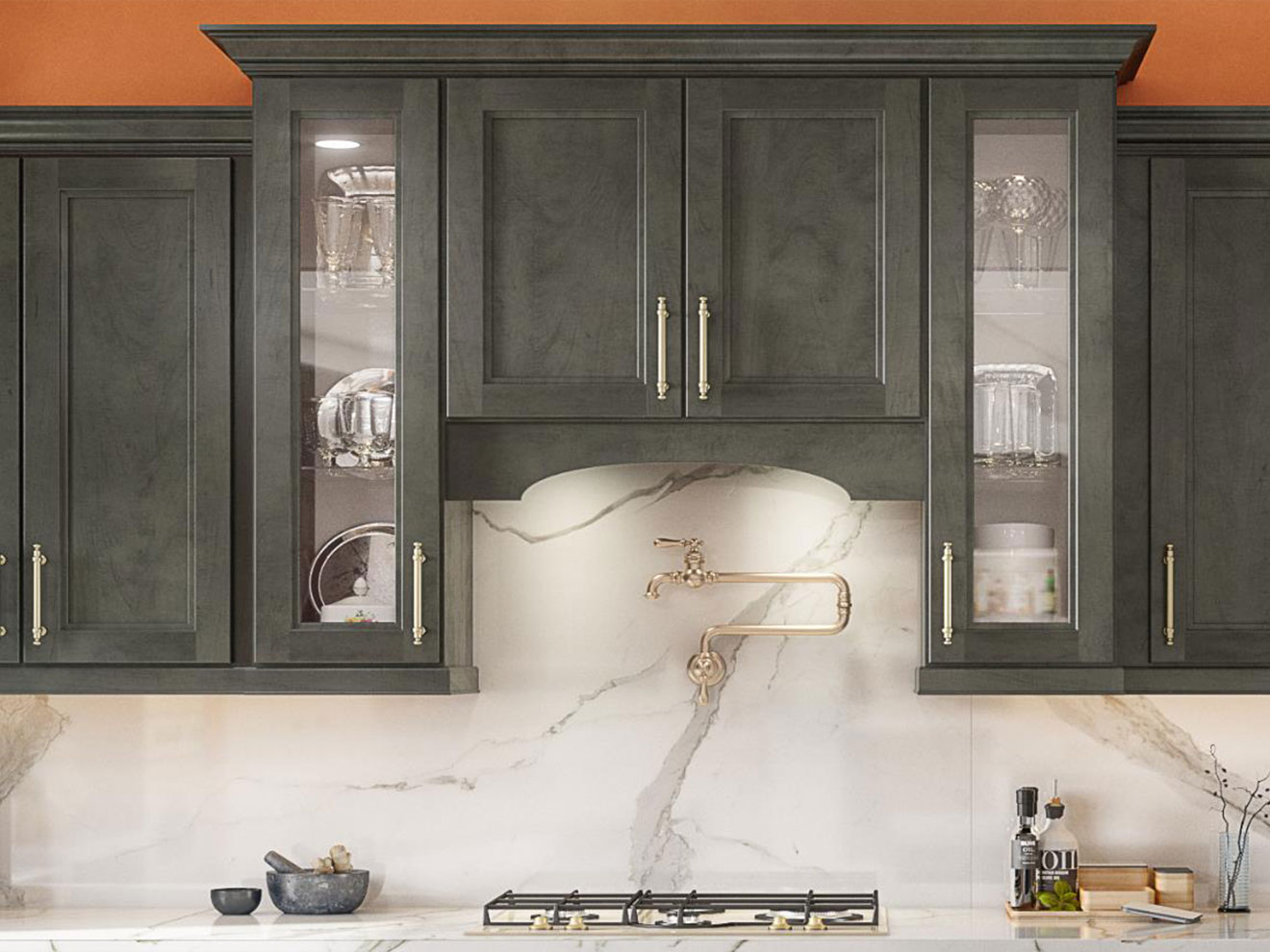 Smoky Gray kitchen, view 4