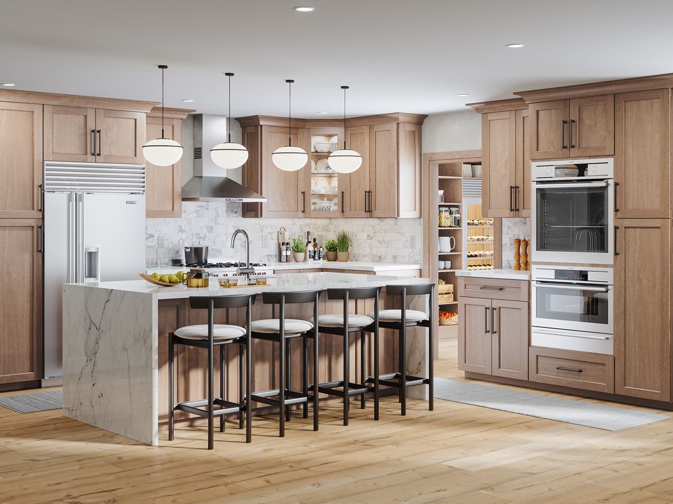 Toffee Shaker kitchen cabinetry